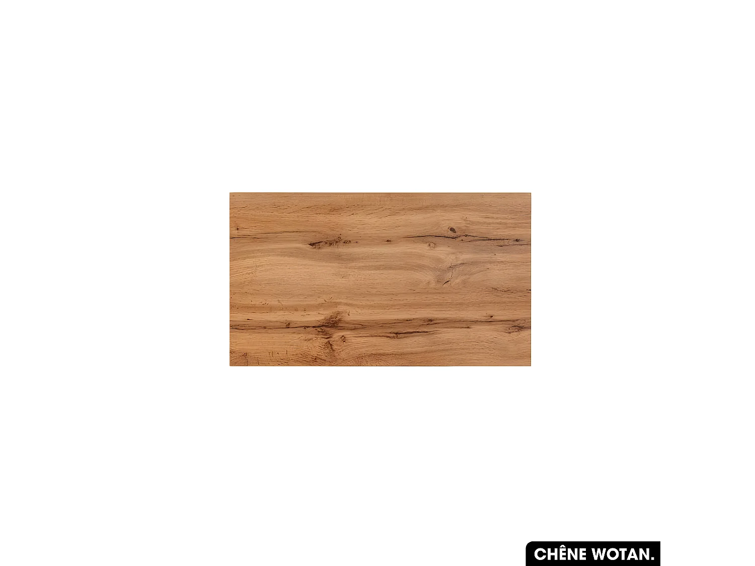 Plan de vasque en bois | CHÊNE WOTAN | L.80 x P.46,5 x H.2