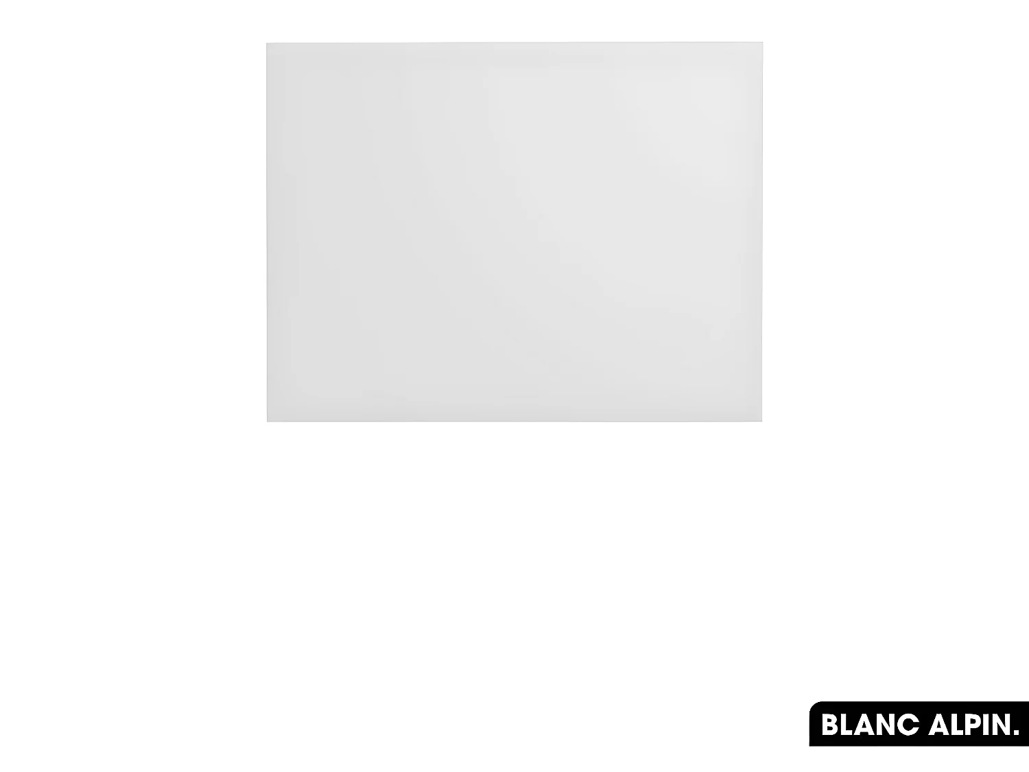 Plan de vasque en bois | BLANC ALPIN | L.60 x P.46 x H.2,5