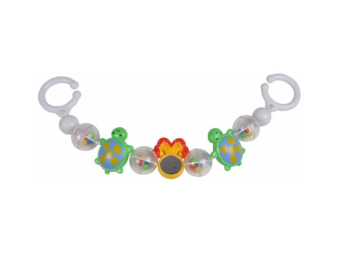 Jouet d'Éveil pour Poussette "Tortue" 30cm Multicolore
