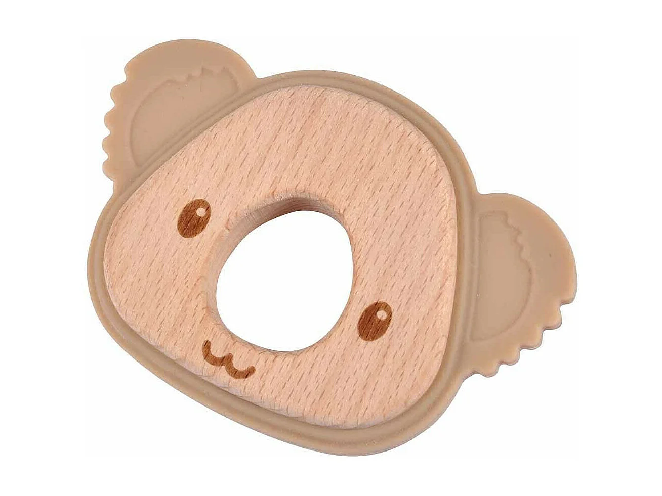 Jouet d'Éveil Bébé "Koala Oreilles" 7cm Naturel