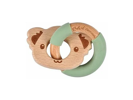 Jouet d'Éveil Bébé Anneau "Koala" 7cm Vert