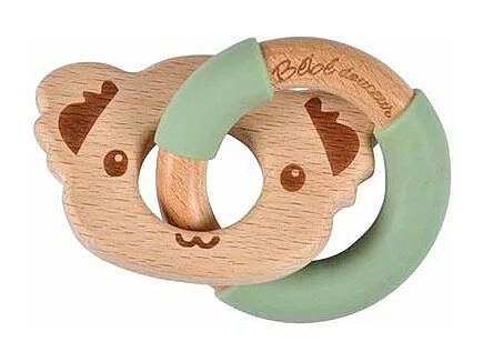 Jouet d'Éveil Bébé Anneau "Koala" 7cm Vert