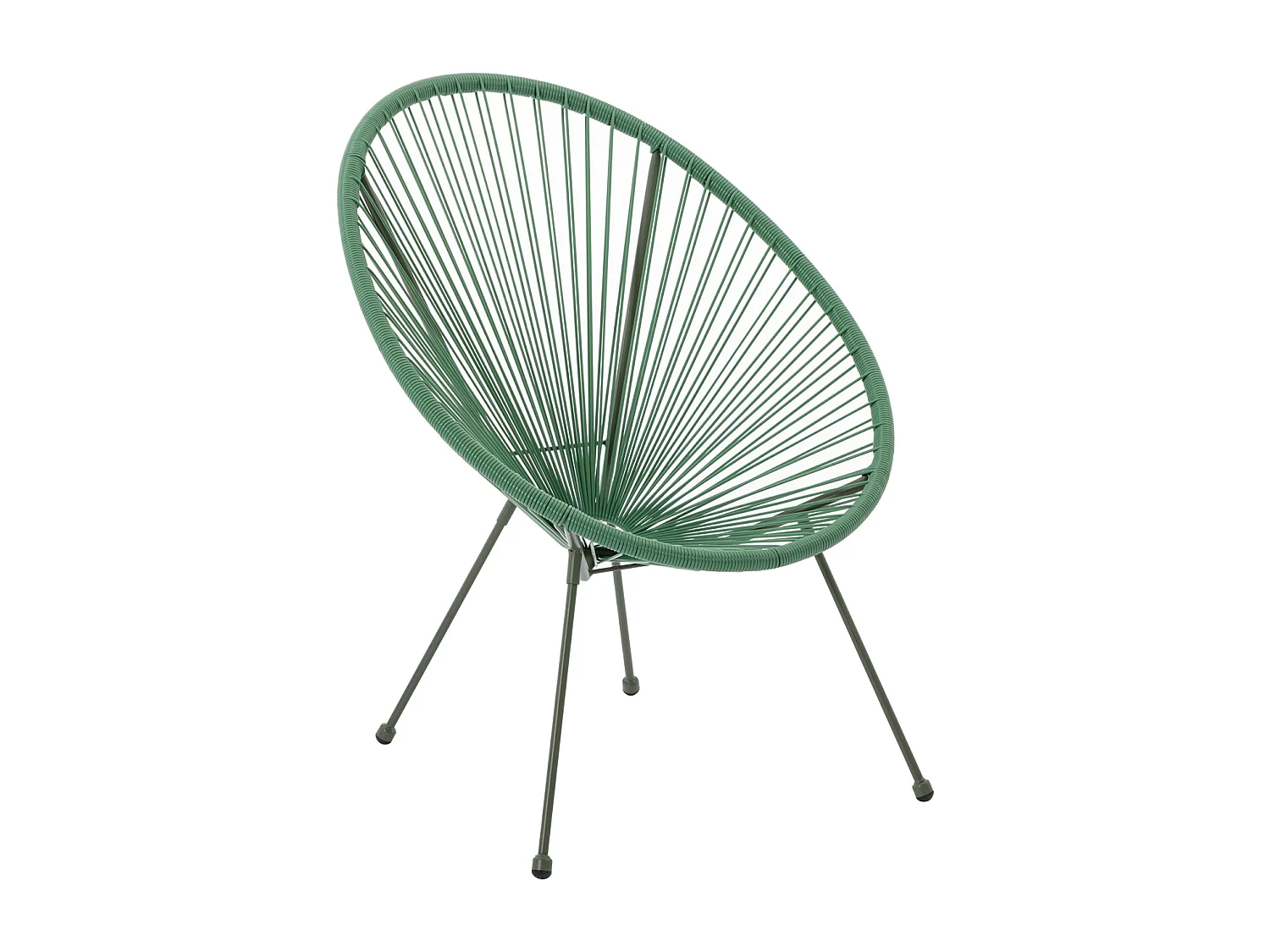 Gartensessel 2er-Set - Polyrattan - Kaki - ALIOS III von MYLIA