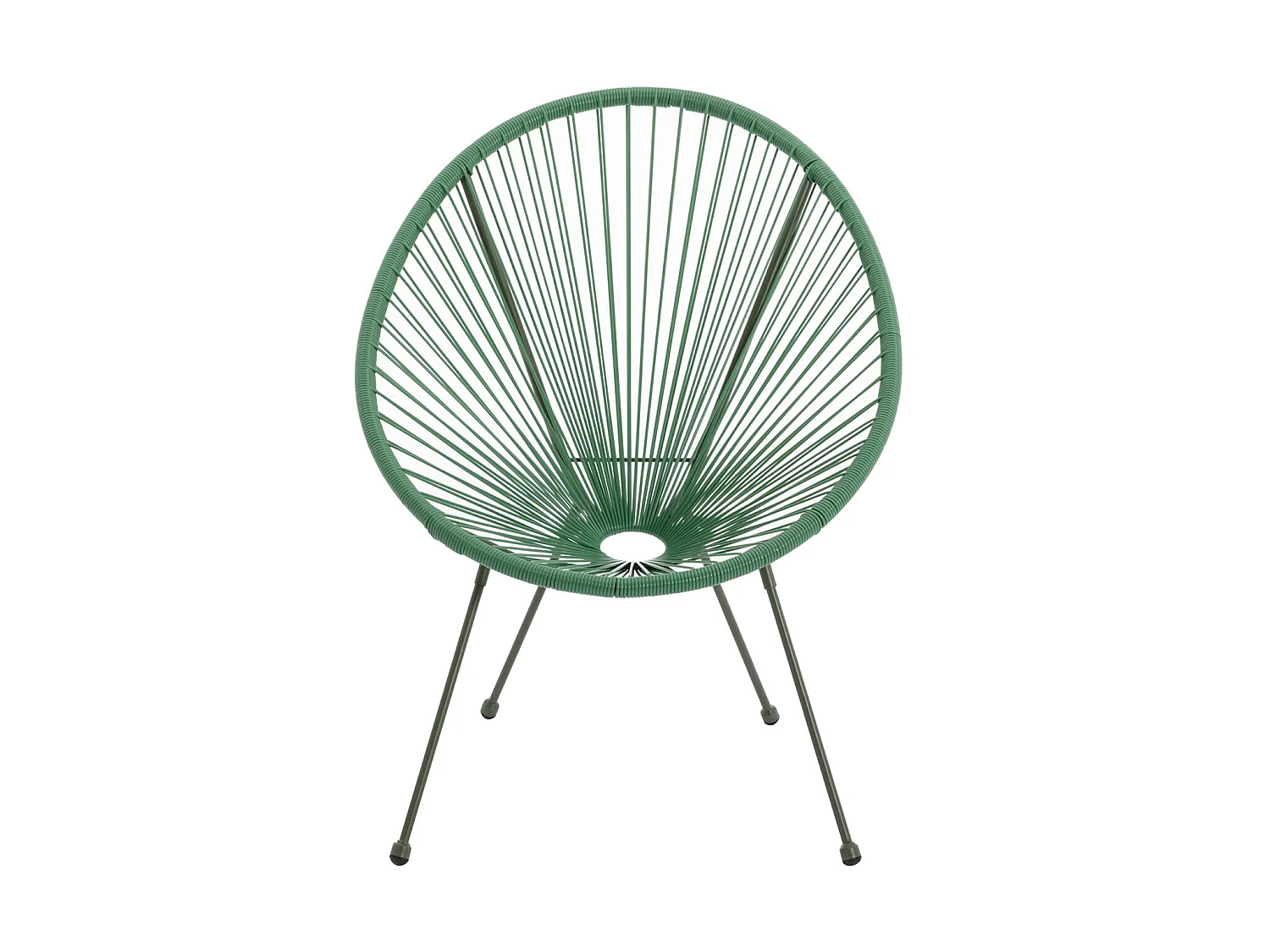 Salon de jardin en fils de résine tressés : 2 fauteuils, un banc et une table - Kaki - ALIOS III de MYLIA