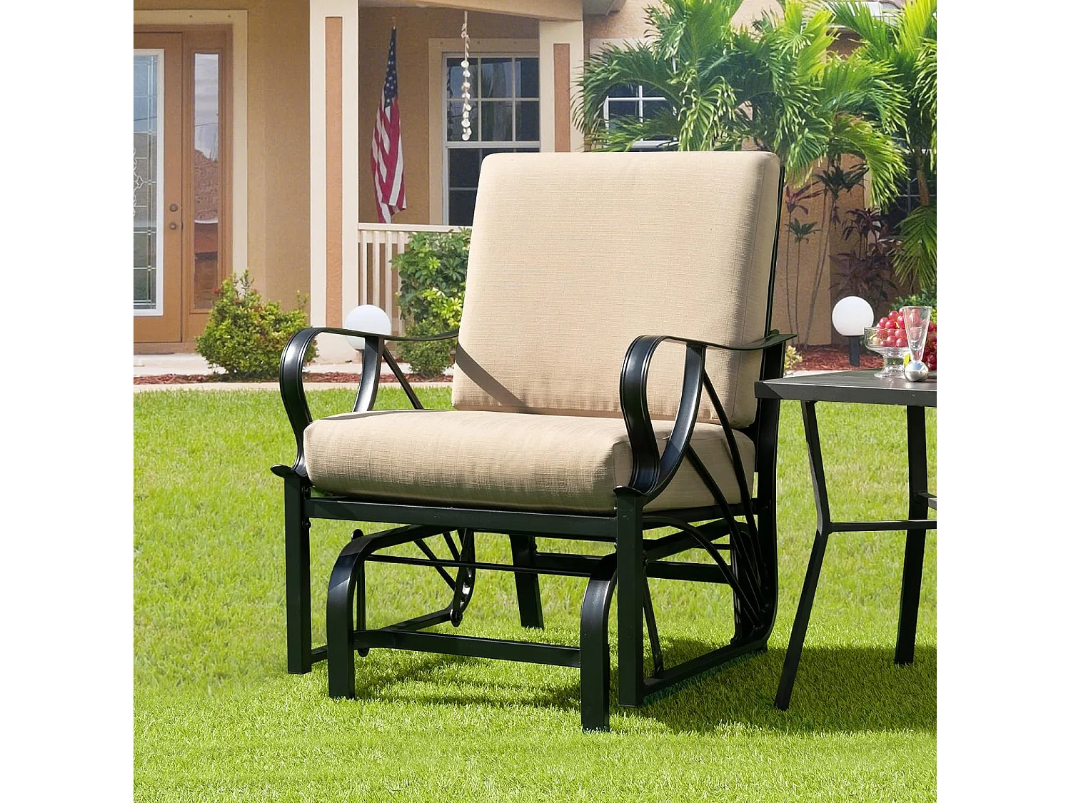 Gartenstuhl mit Schaukelfunktion