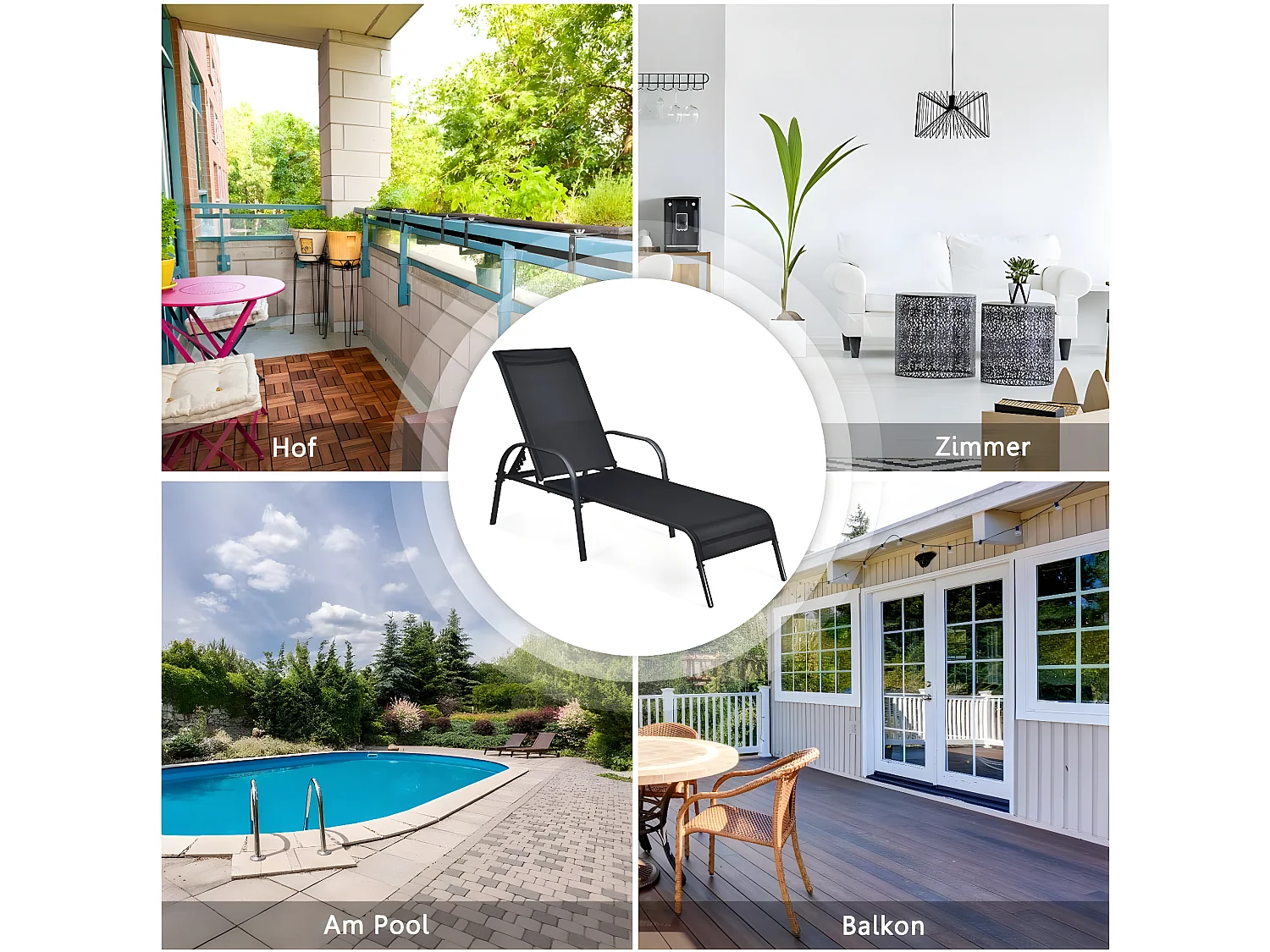 Sonnenliege Gartenliege