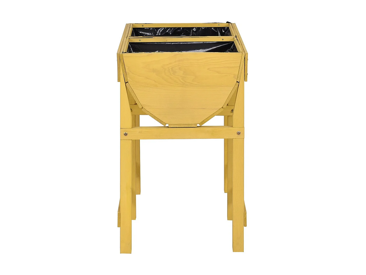 Hochbeet Blumenkasten Pflanzkasten Blumenbeet Blumentrog mit 2 Faechern aus Holz