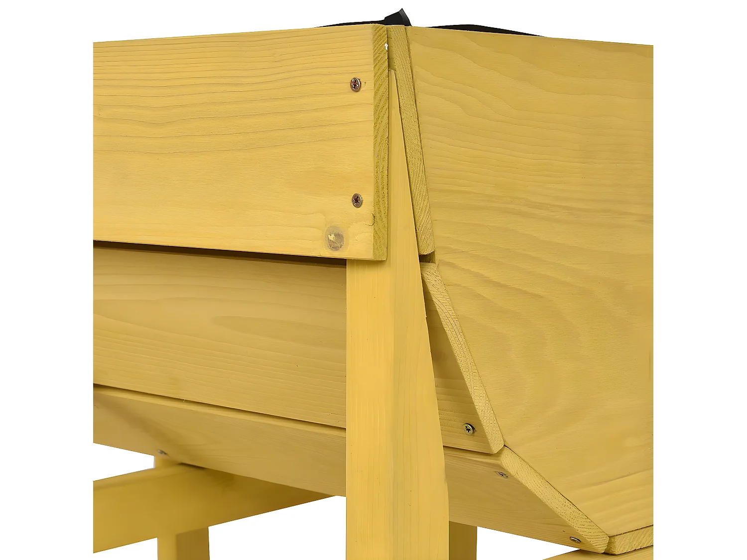 Hochbeet Blumenkasten Pflanzkasten Blumenbeet Blumentrog mit 2 Faechern aus Holz