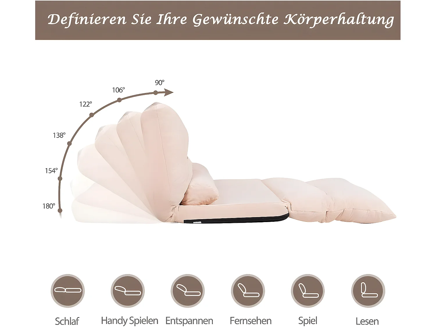 Bodensofa klappbar HW65938