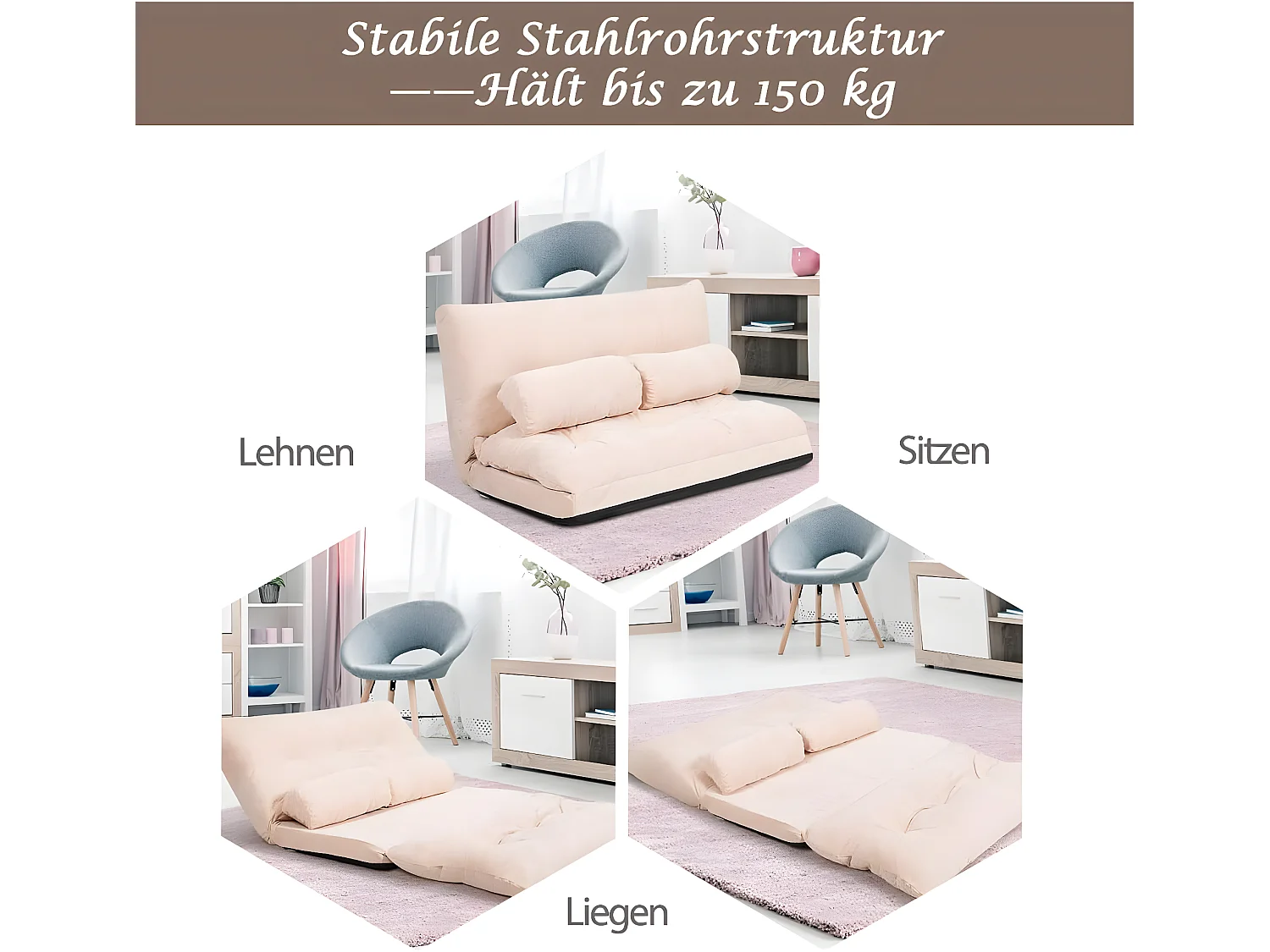 Bodensofa klappbar HW65938