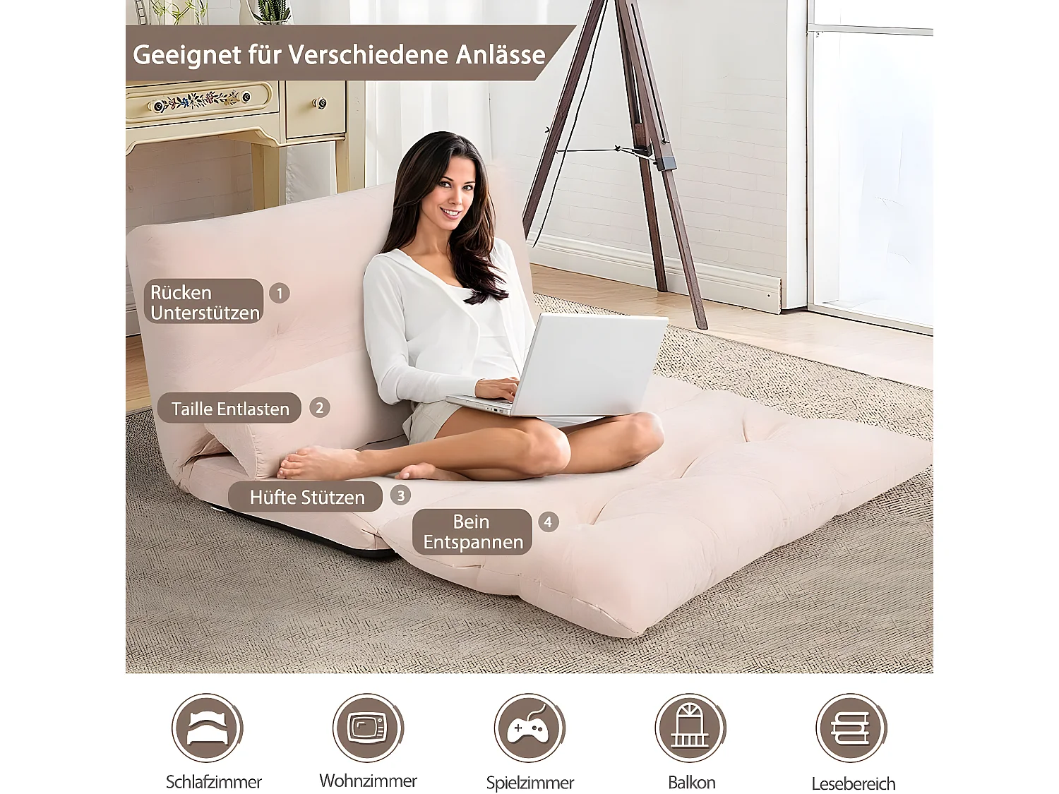 Bodensofa klappbar HW65938