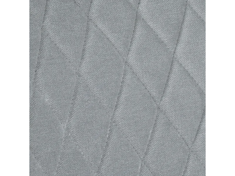 Chaise pivotante en lin gris avec accoudoirs pieds métal noir - TARGO