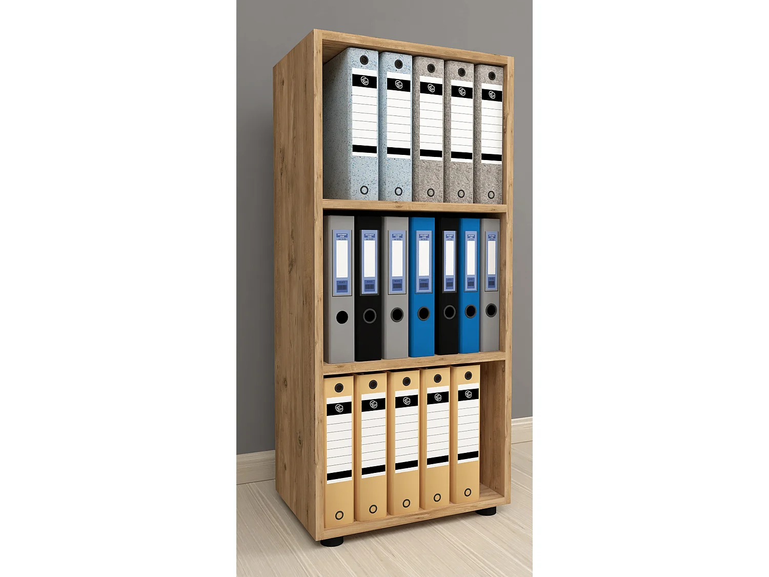 Office Shelf & Bookcase Ulas Honey oak H. 108 x W. 49 x D. 32 cm