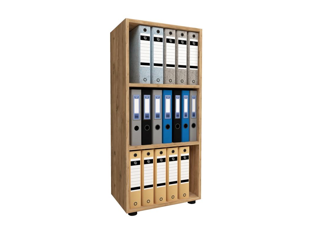 Holz Büro Regal Bücher Ordner Aktenregal Ulas 3f