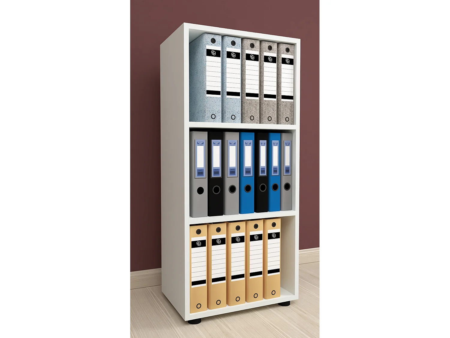 Office Shelf & Bookcase Ulas White H. 108 x W. 49 x D. 32 cm