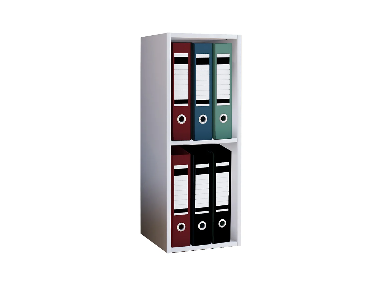 Office Shelf & Bookcase Offas White H. 72 x W. 34 x D. 30 cm