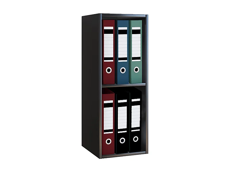 Office Shelf & Bookcase Offas Black H. 72 x W. 34 x D. 30 cm