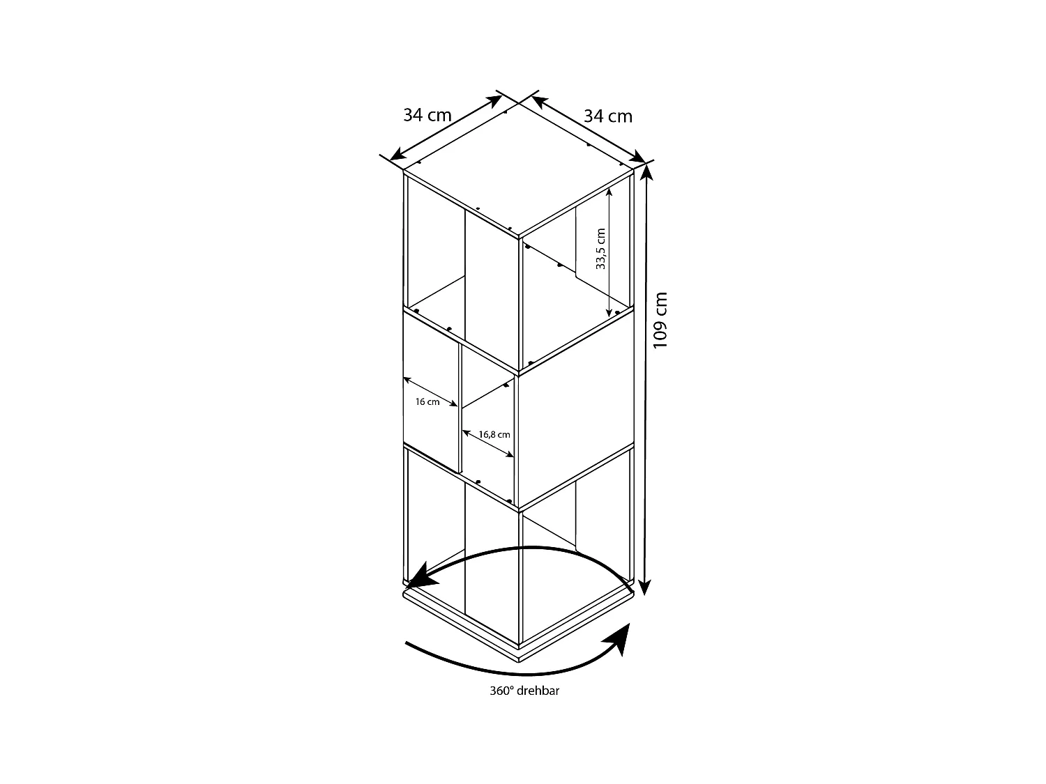 Kantoorrek Draaibaar Stifta XL
