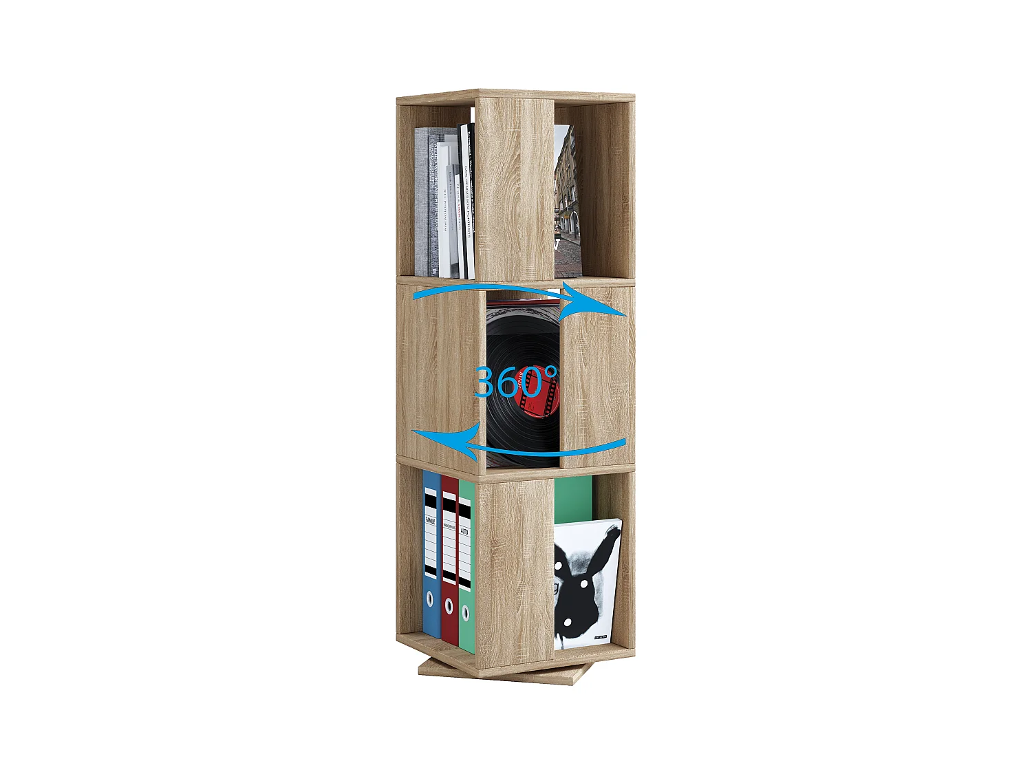 Holz Regal Büroregal Aktenregal drehbar Stifta XL