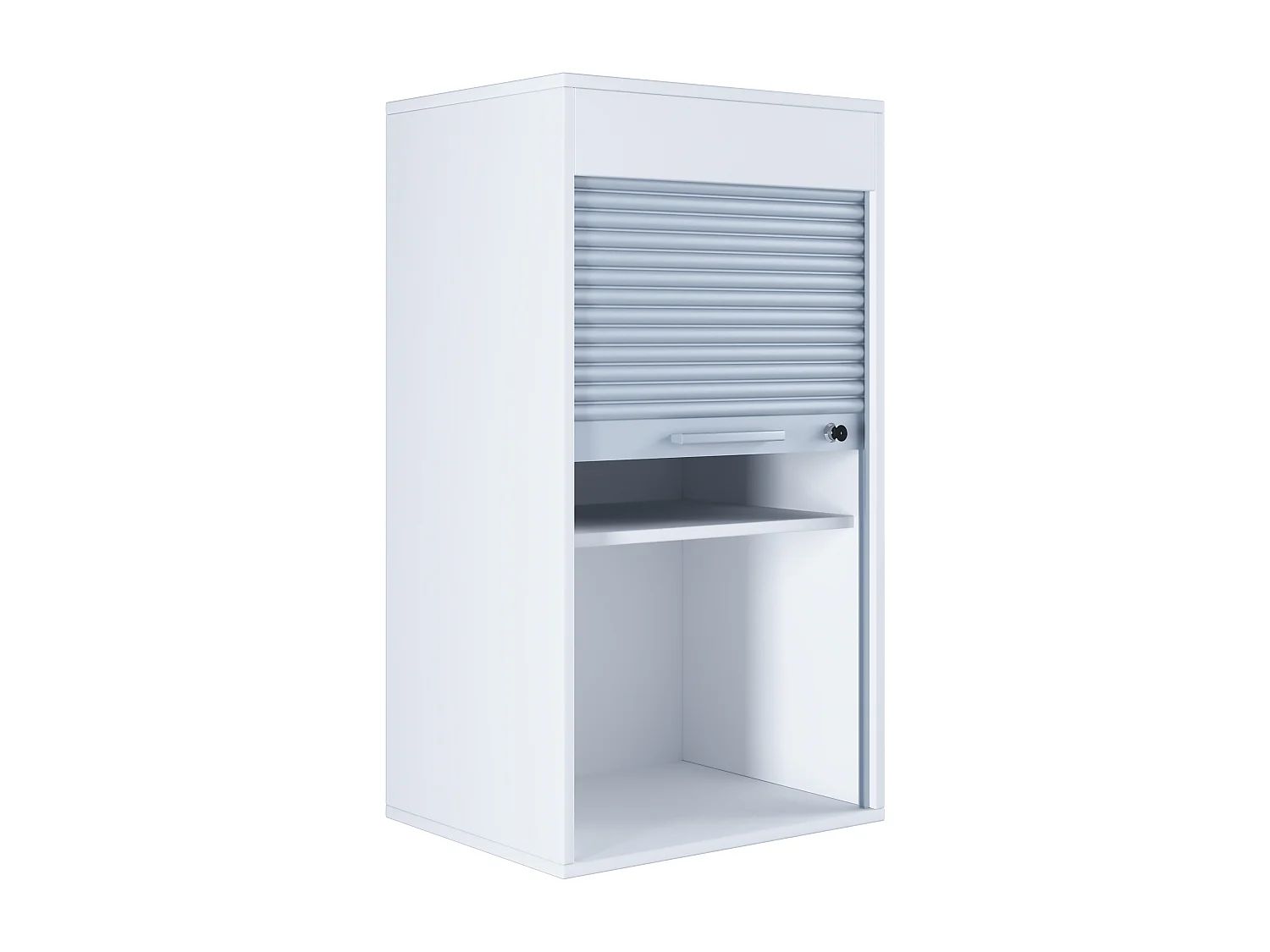 VCM armoire de bureau en bois armoire à rideaux armoire à rideaux classeur Aktos L (blanc)