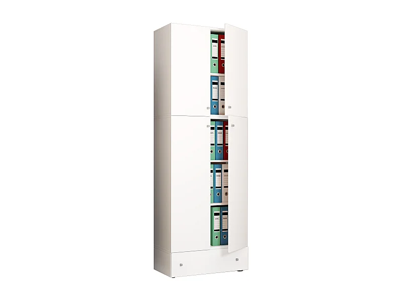 Gabinete do escritório Lona Branco A. 200 x L. 70 x P. 39 cm