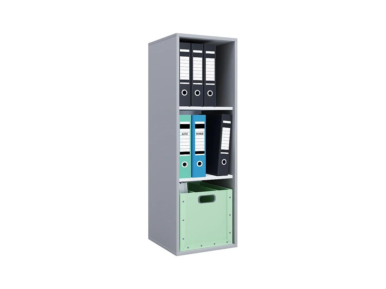 Office Shelf & Bookcase Lona Gray H. 110 x W. 35 x D. 37 cm