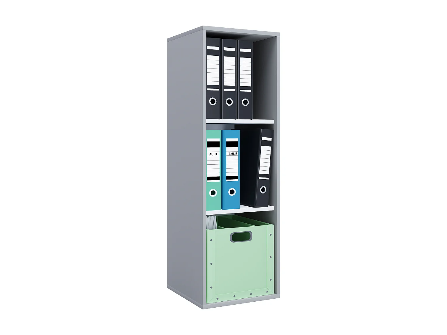 Holz Büro Regal Bücher Ordner Aktenregal Lona l 3f