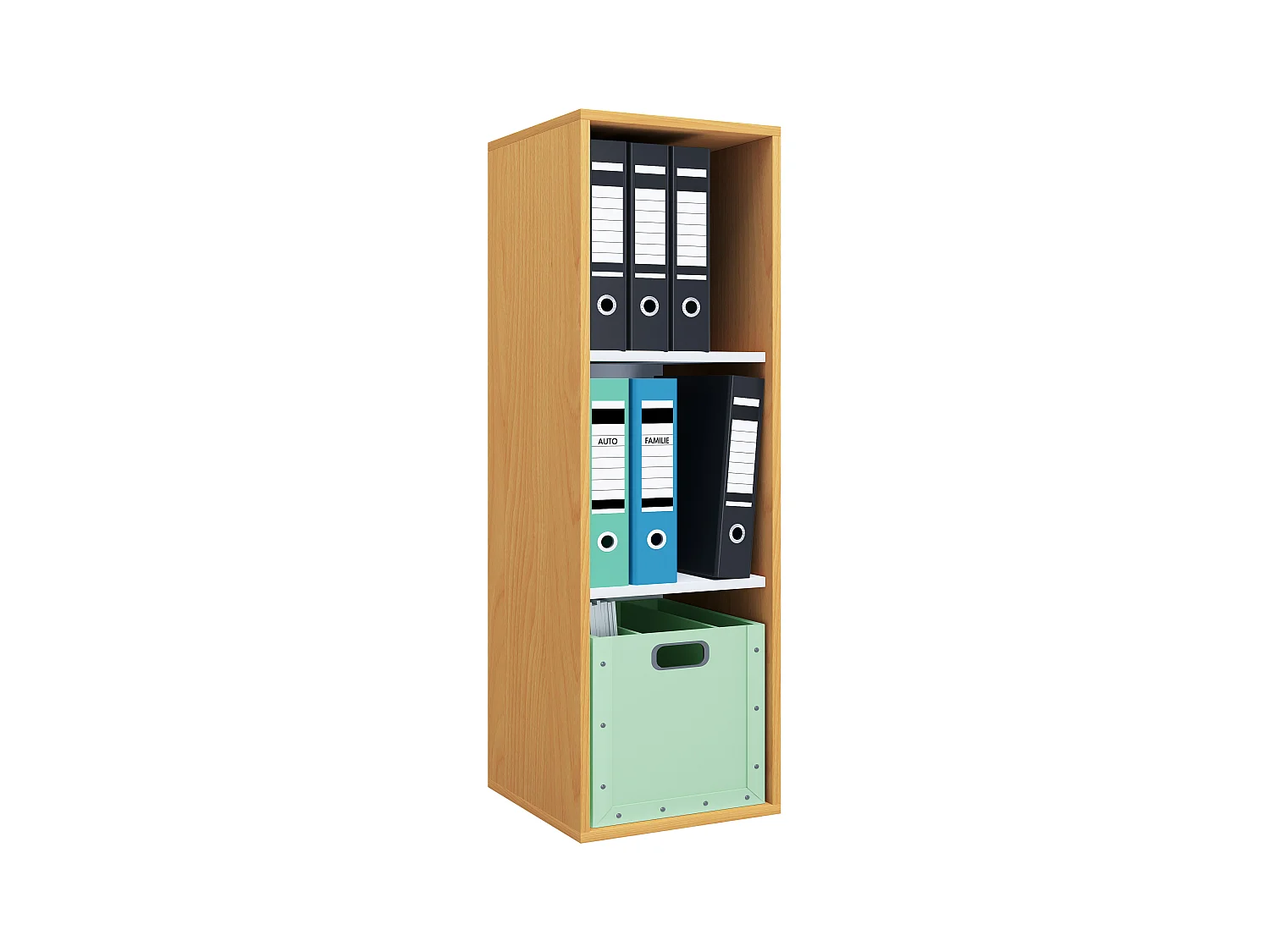Holz Büro Regal Bücher Ordner Aktenregal Lona l 3f