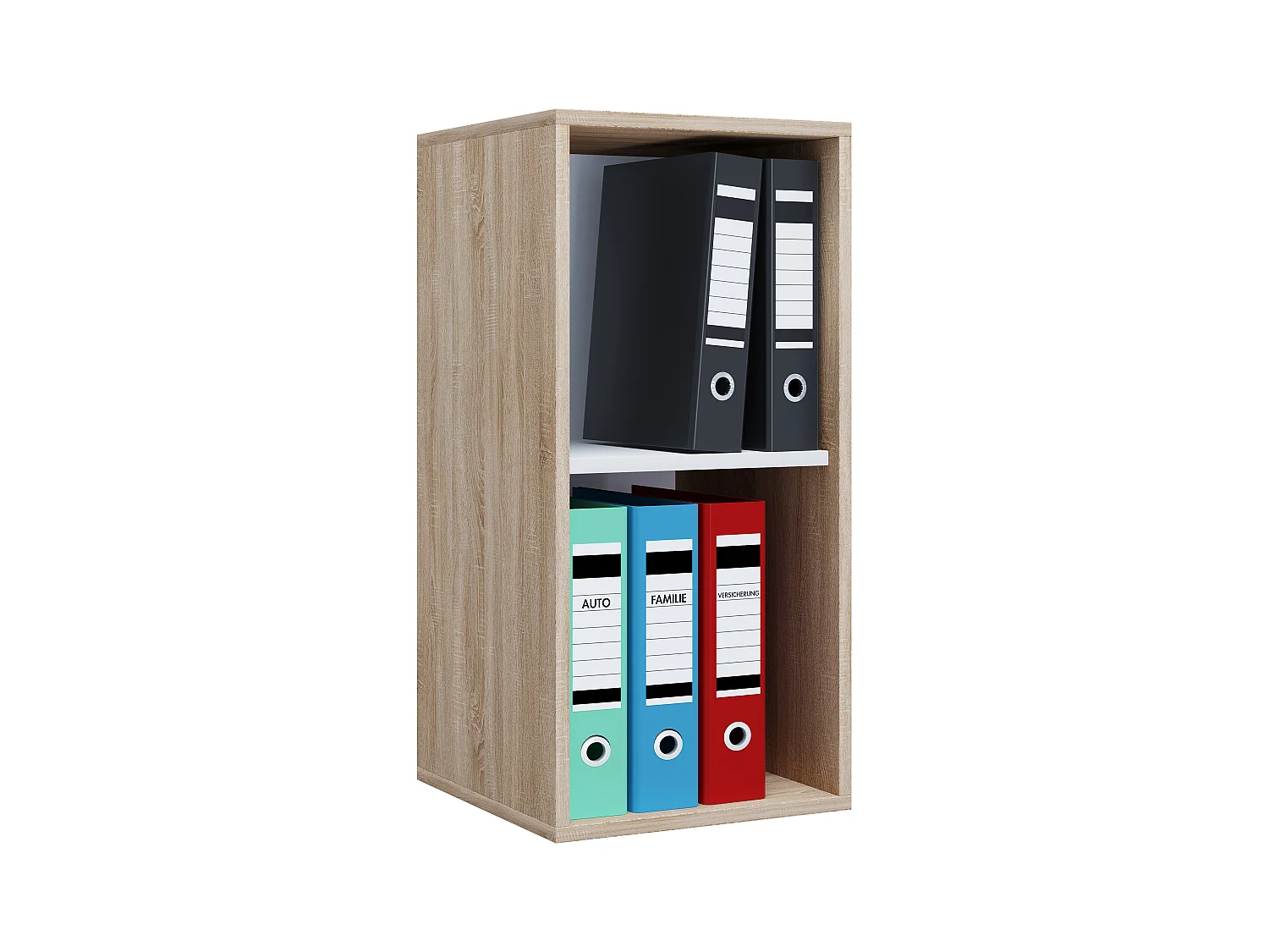 Office Shelf & Bookcase Lona Sonoma Oak H. 74 x W. 35 x D. 37 cm