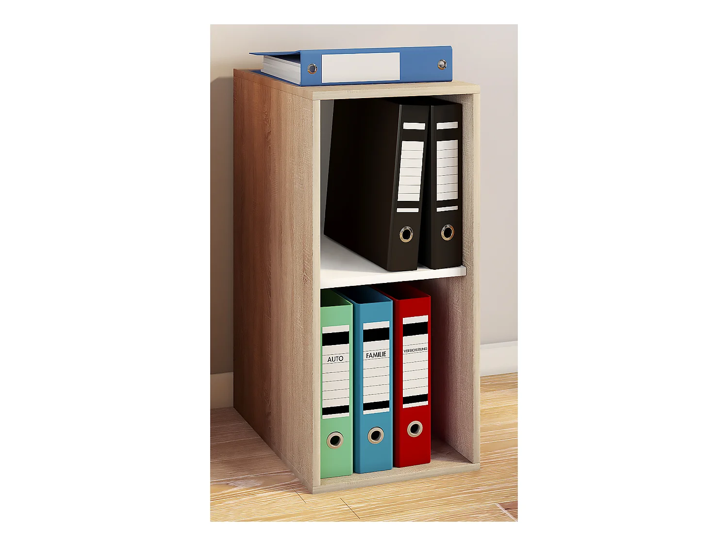 Holz Büro Regal Bücher Ordner Aktenregal Lona l 2f