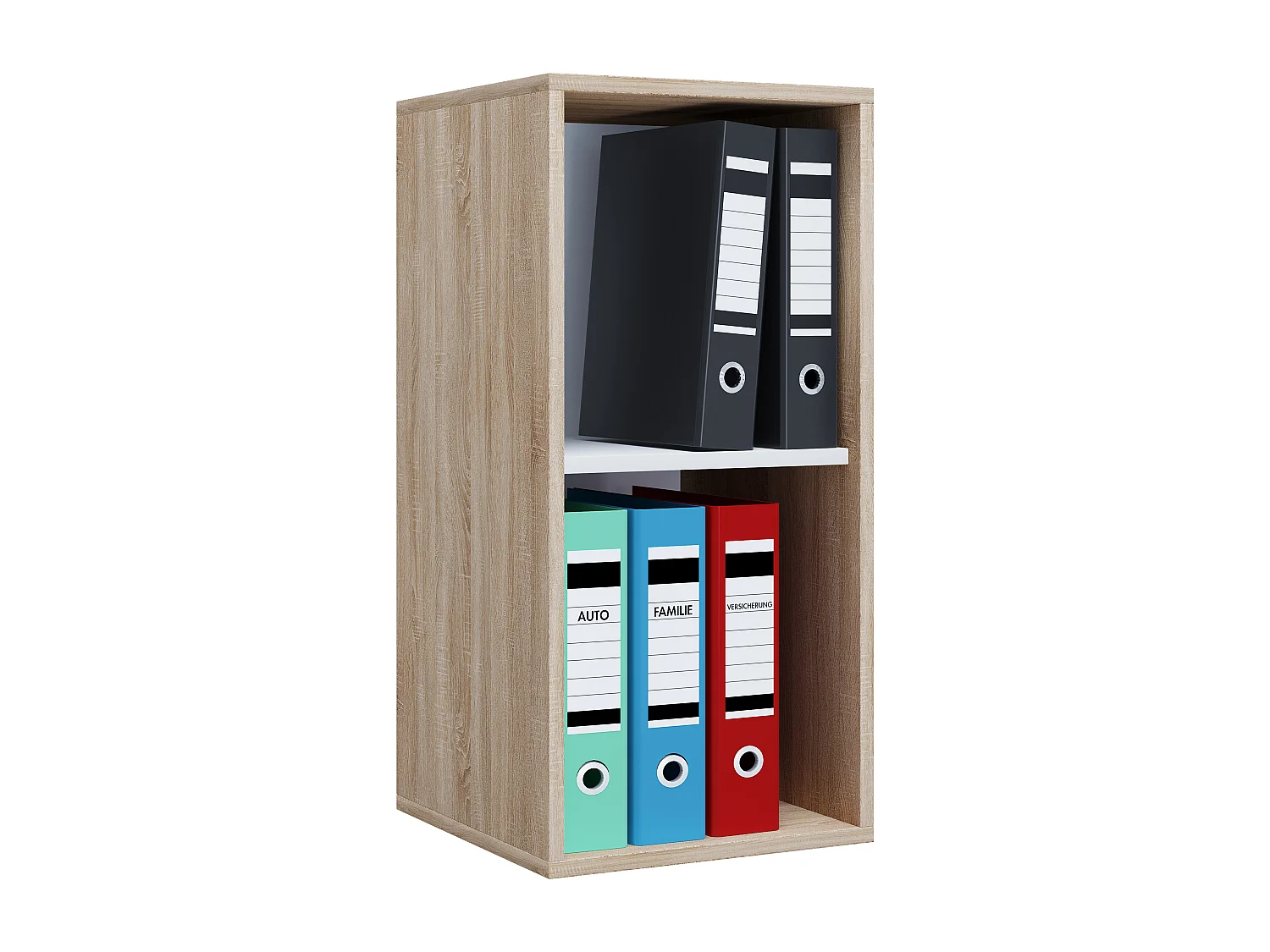 Office Shelf & Bookcase Lona Sonoma Oak H. 74 x W. 35 x D. 37 cm