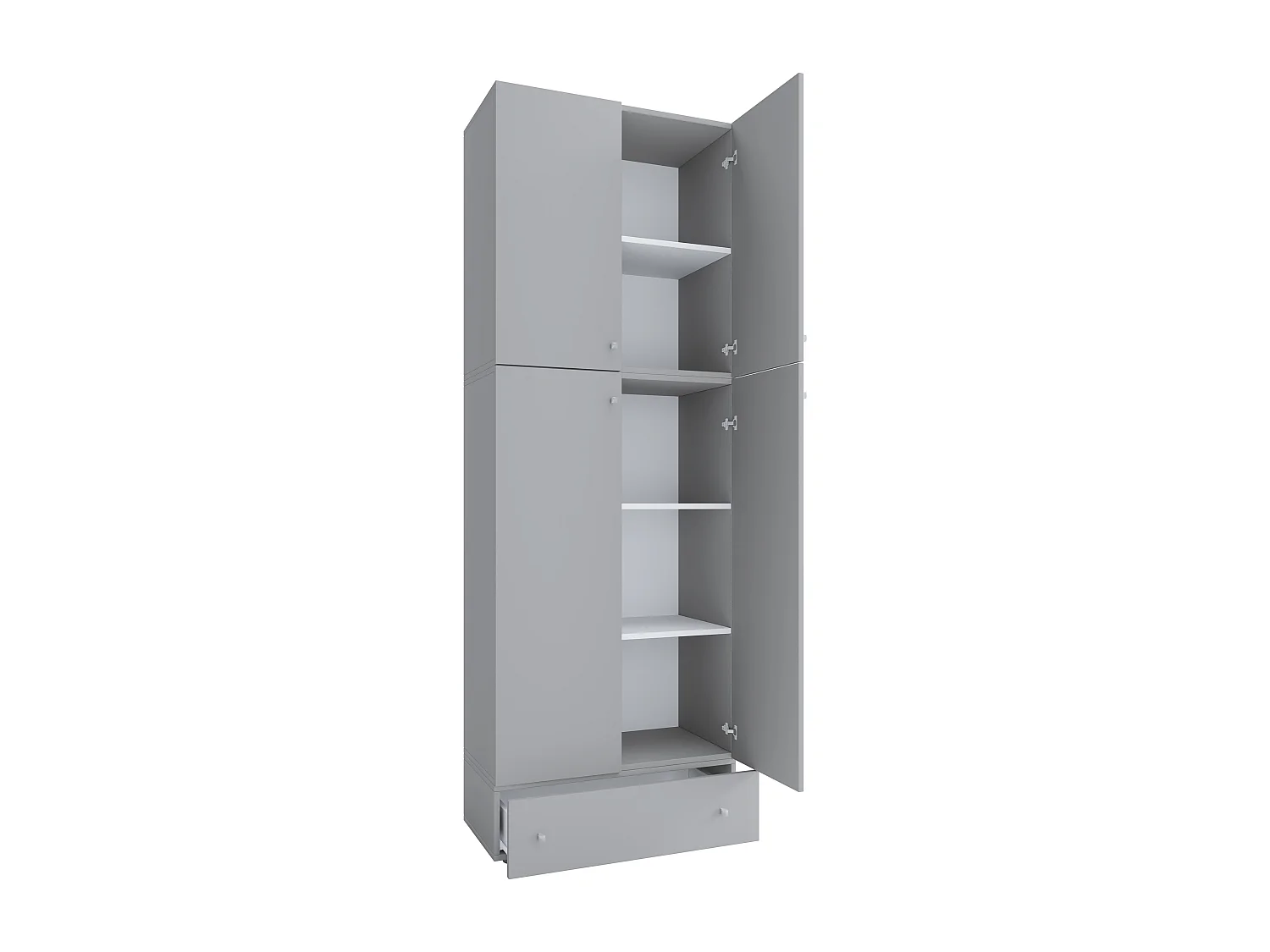 Office cabinet Lona Gray H. 200 x W. 70 x D. 39 cm