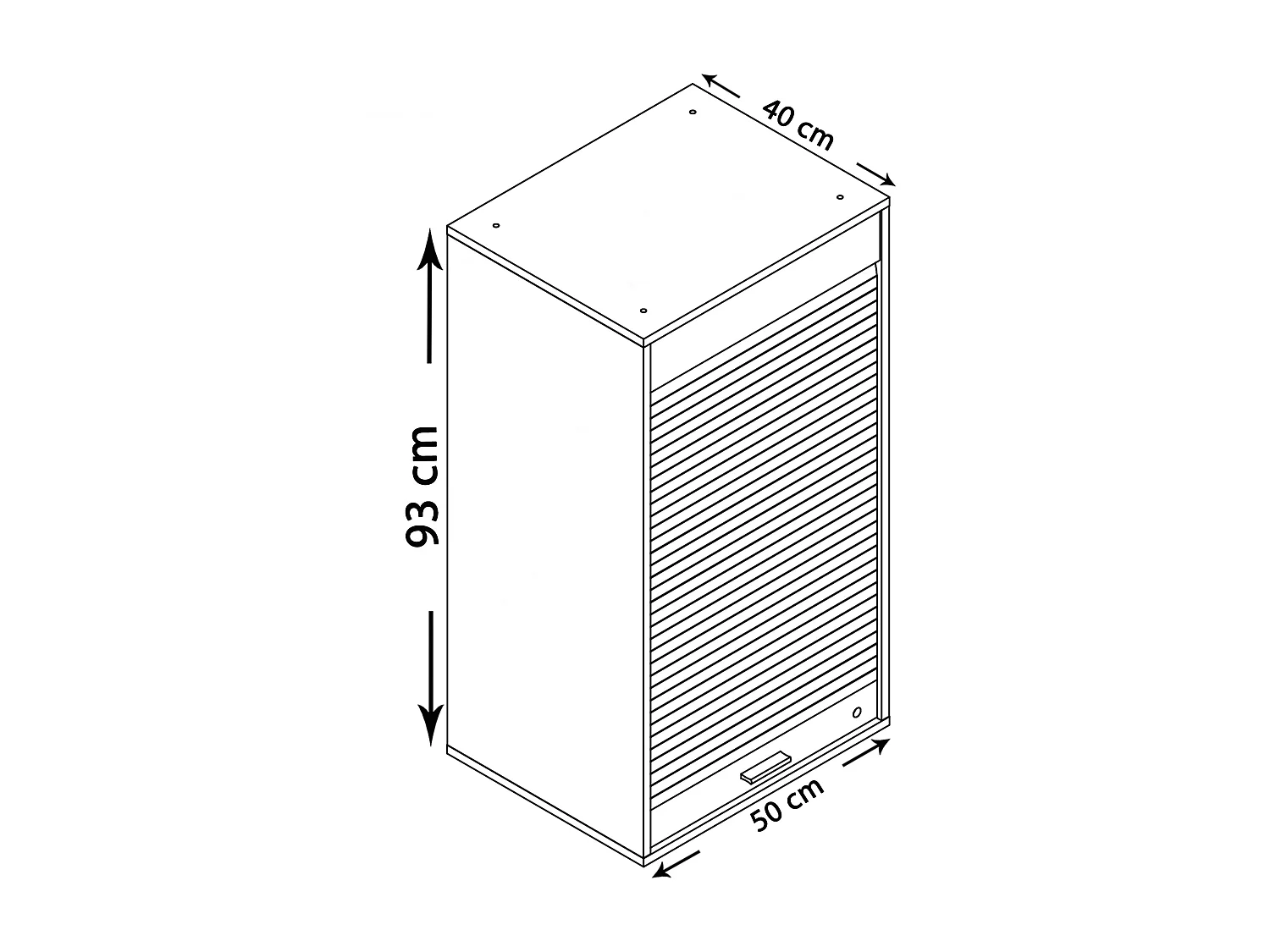 VCM armoire de bureau en bois armoire à rideaux armoire à rideaux classeur Aktos L (gris)