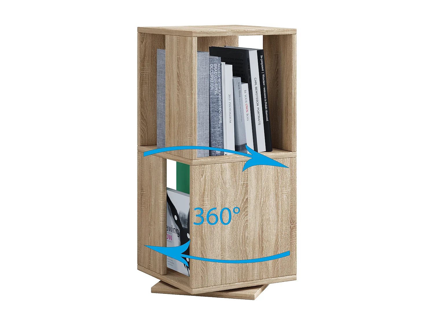 Office Shelf & Bookcase Stifta Sonoma Oak H. 74 x W. 34 x D. 34 cm