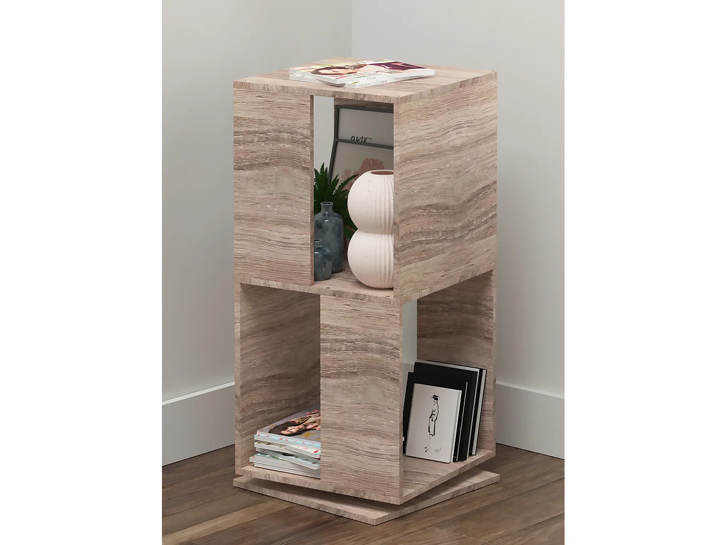Office Shelf & Bookcase Stifta Sonoma Oak H. 74 x W. 34 x D. 34 cm