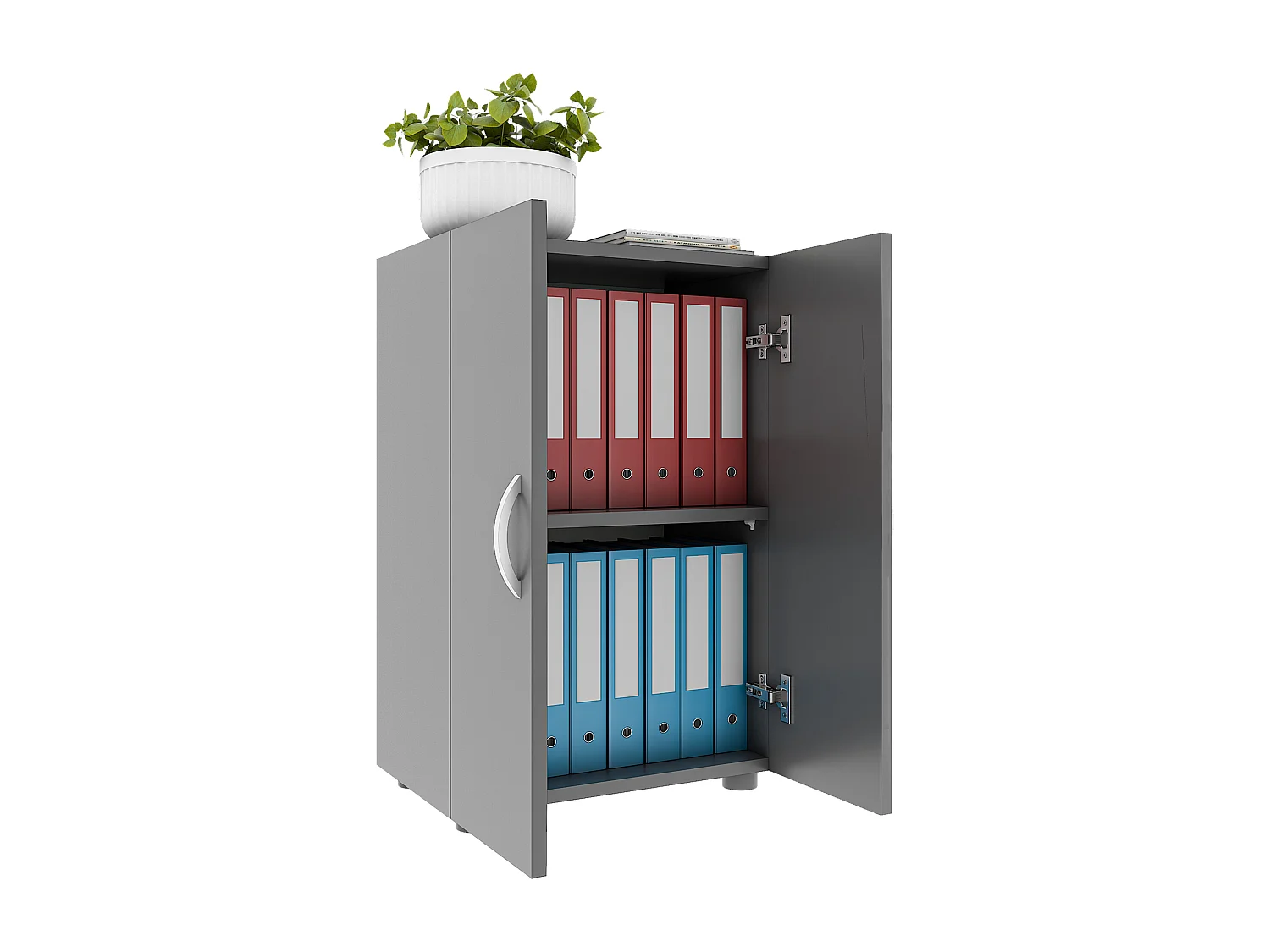 Büroschrank Bücher Ordner Aktenschrank Ulas 2fach