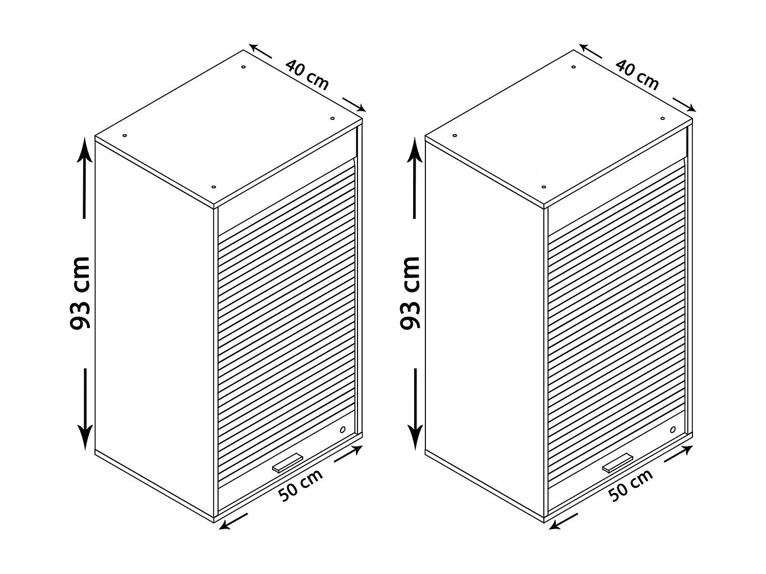 Holz Büroschrank Aktenschrank Rollladen Aktos XL