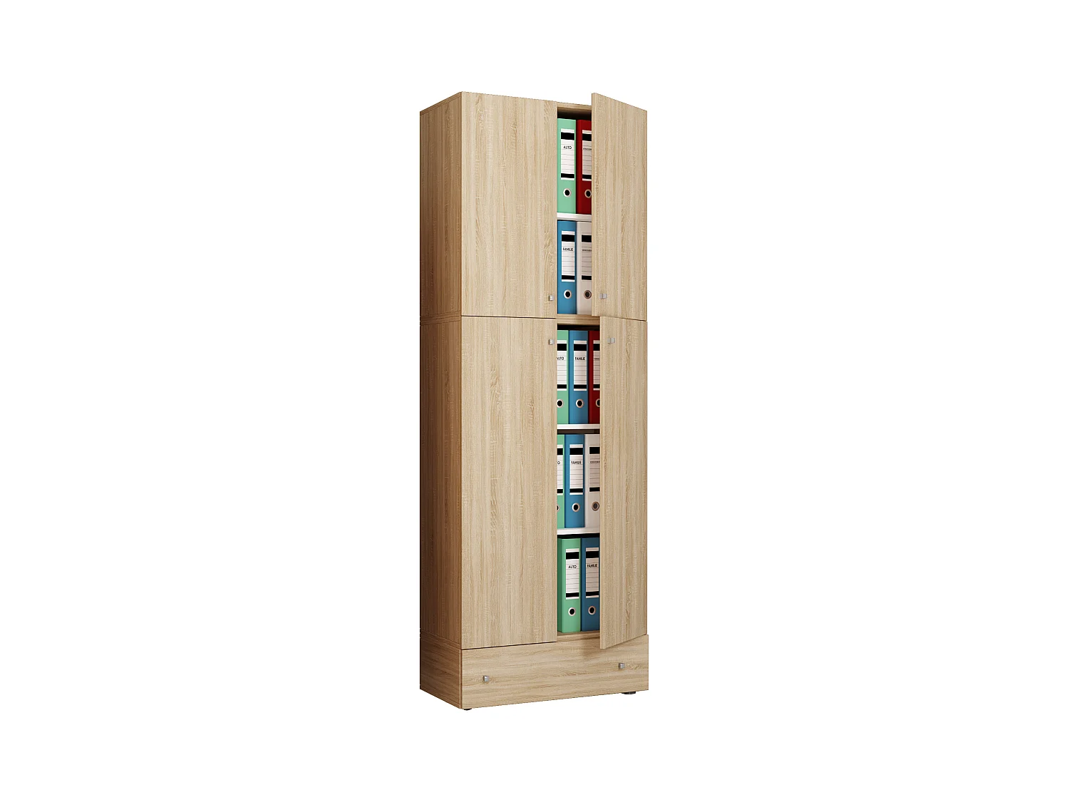 Gabinete do escritório Lona Sonoma Oak A. 200 x L. 70 x P. 39 cm