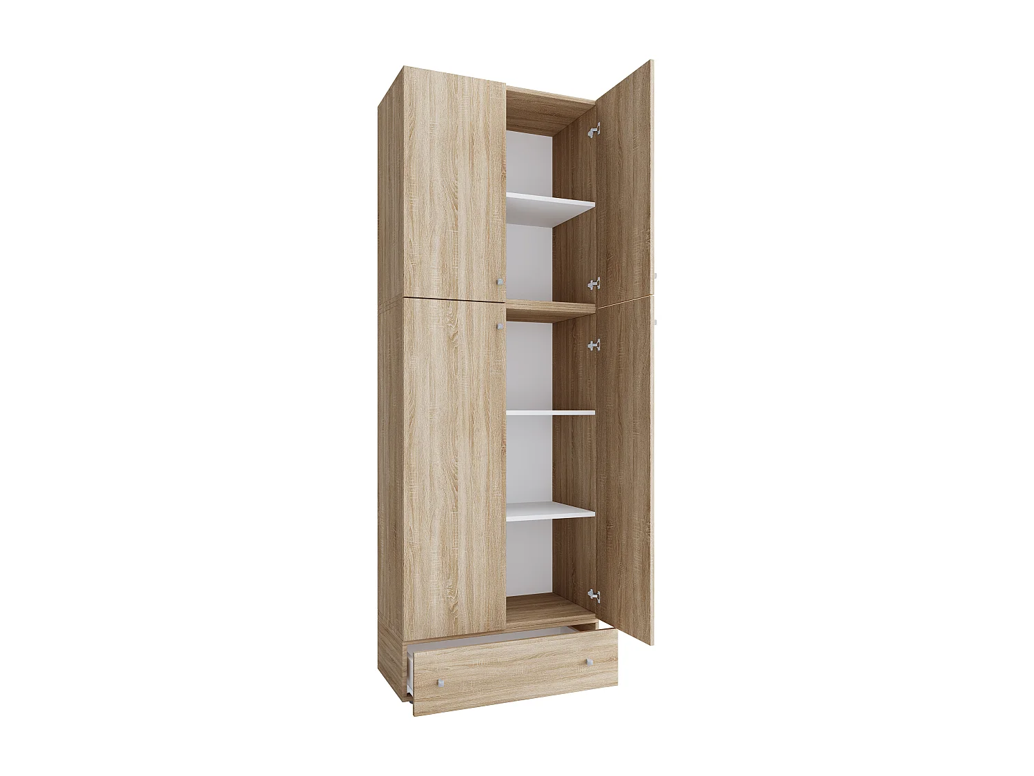Office cabinet Lona Sonoma Oak H. 200 x W. 70 x D. 39 cm