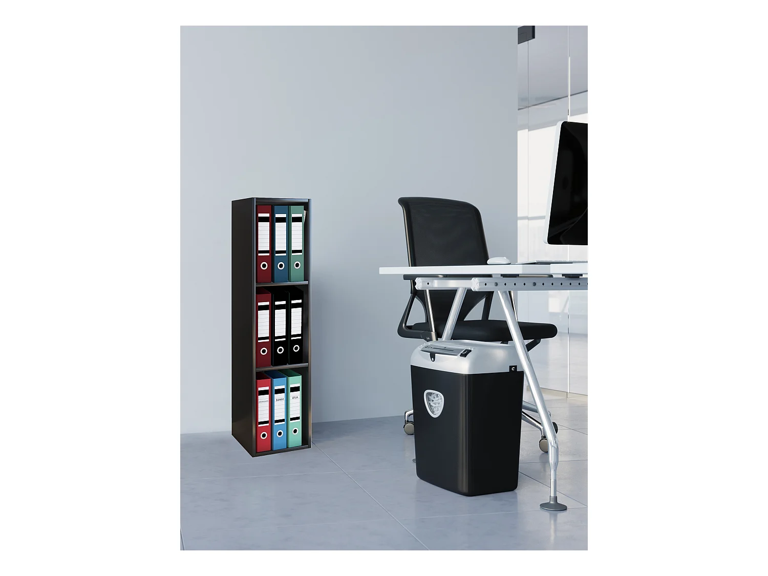 Holz Büro Regal Bücher Ordner Aktenregal Offas 3f