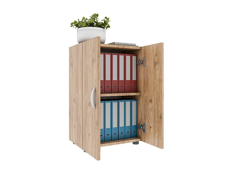 Büroschrank Bücher Ordner Aktenschrank Ulas 2fach