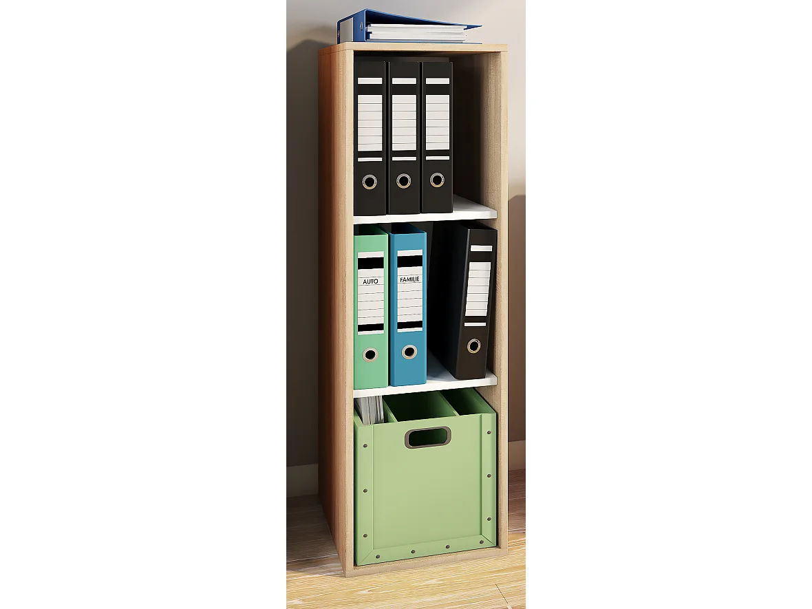 Holz Büro Regal Bücher Ordner Aktenregal Lona l 3f