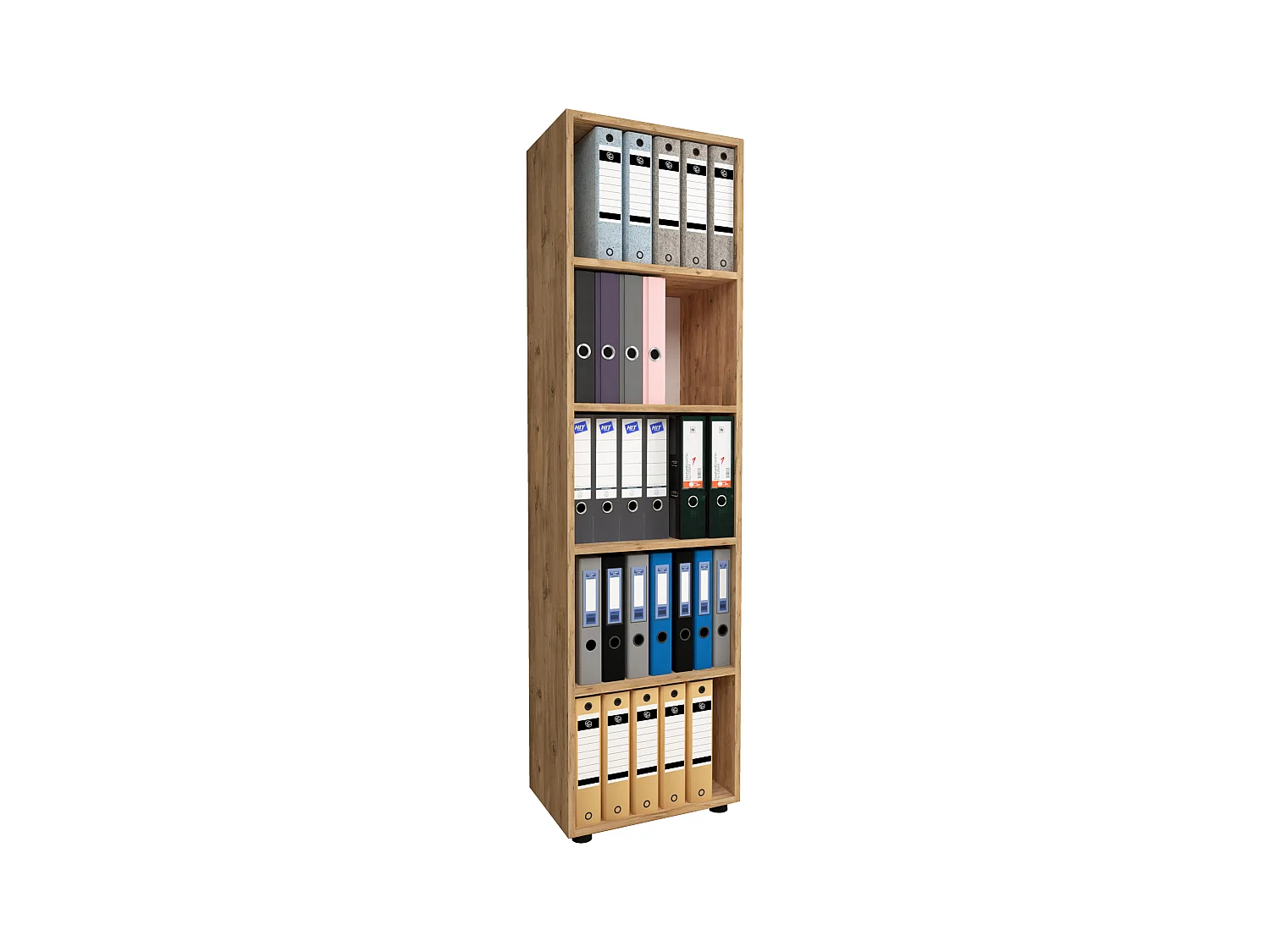 Office Shelf & Bookcase Ulas Honey oak H. 178 x W. 49 x D. 32 cm