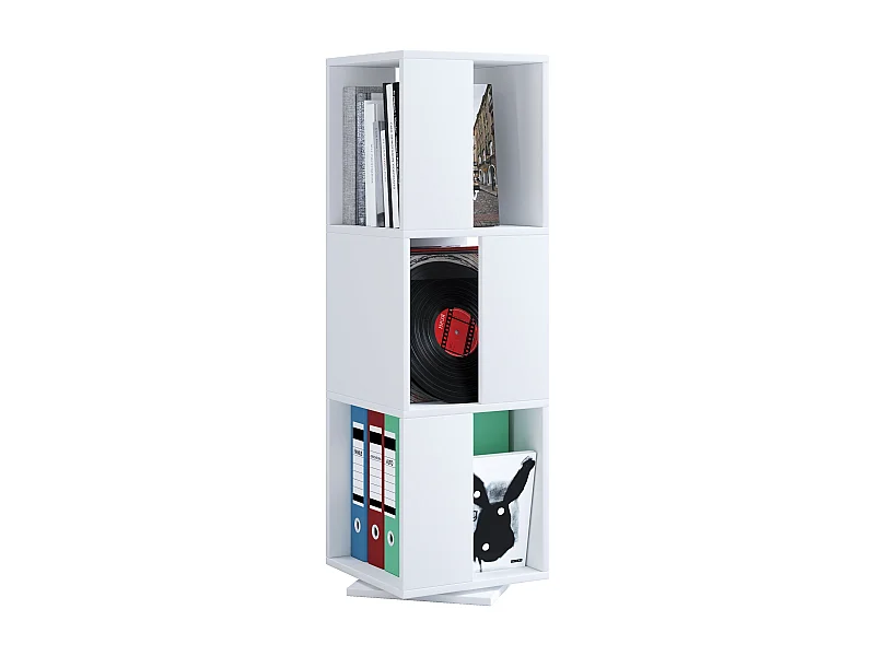 Office Shelf & Bookcase Stifta White H. 109 x W. 34 x D. 34 cm