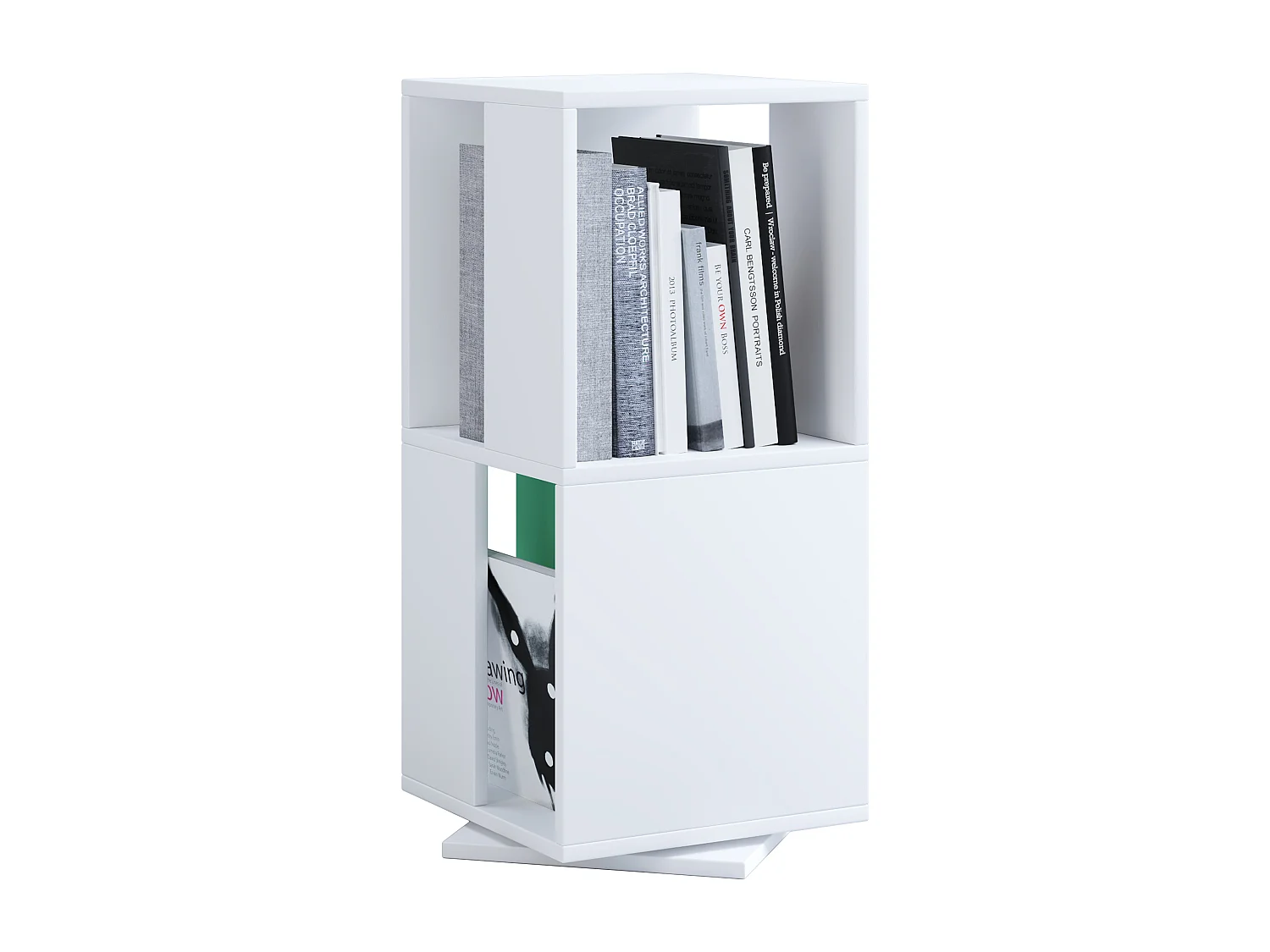 Office Shelf & Bookcase Stifta White H. 74 x W. 34 x D. 34 cm