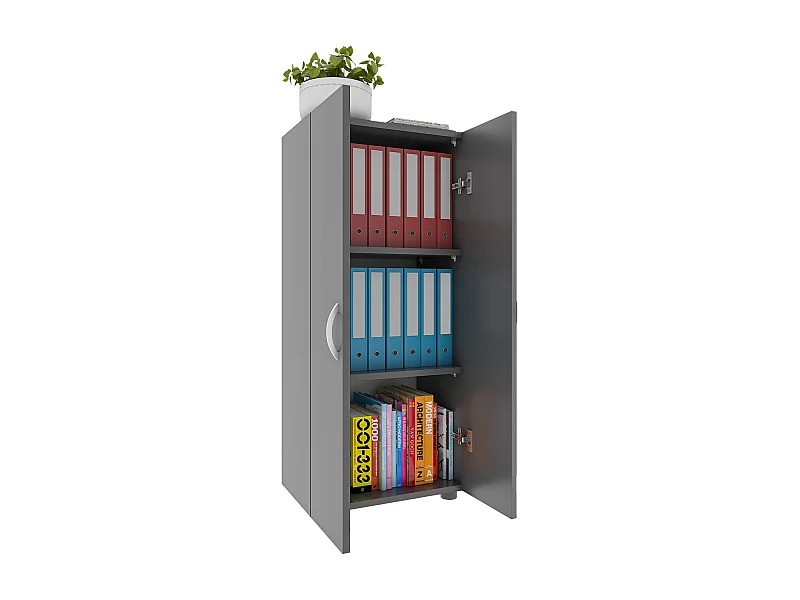 Gabinete do escritório Ulas Antracite A. 108 x L. 49 x P. 34 cm