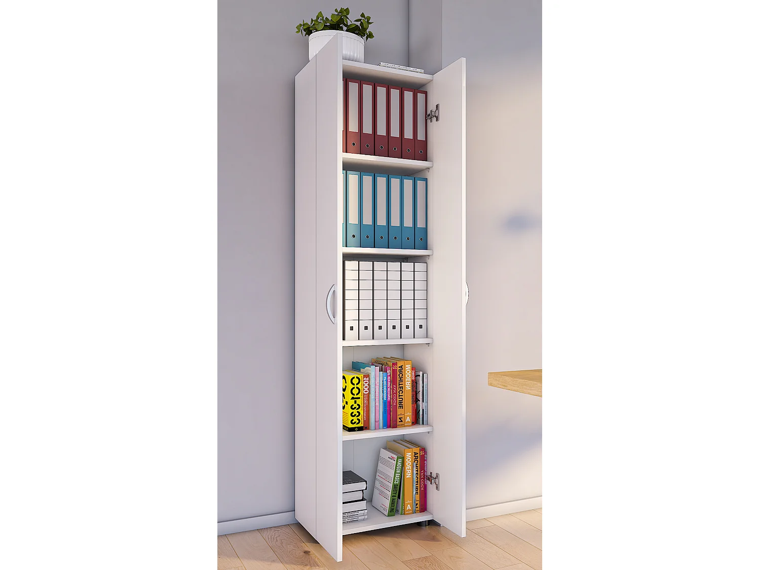 Büroschrank Bücher Ordner Aktenschrank Ulas 5fach