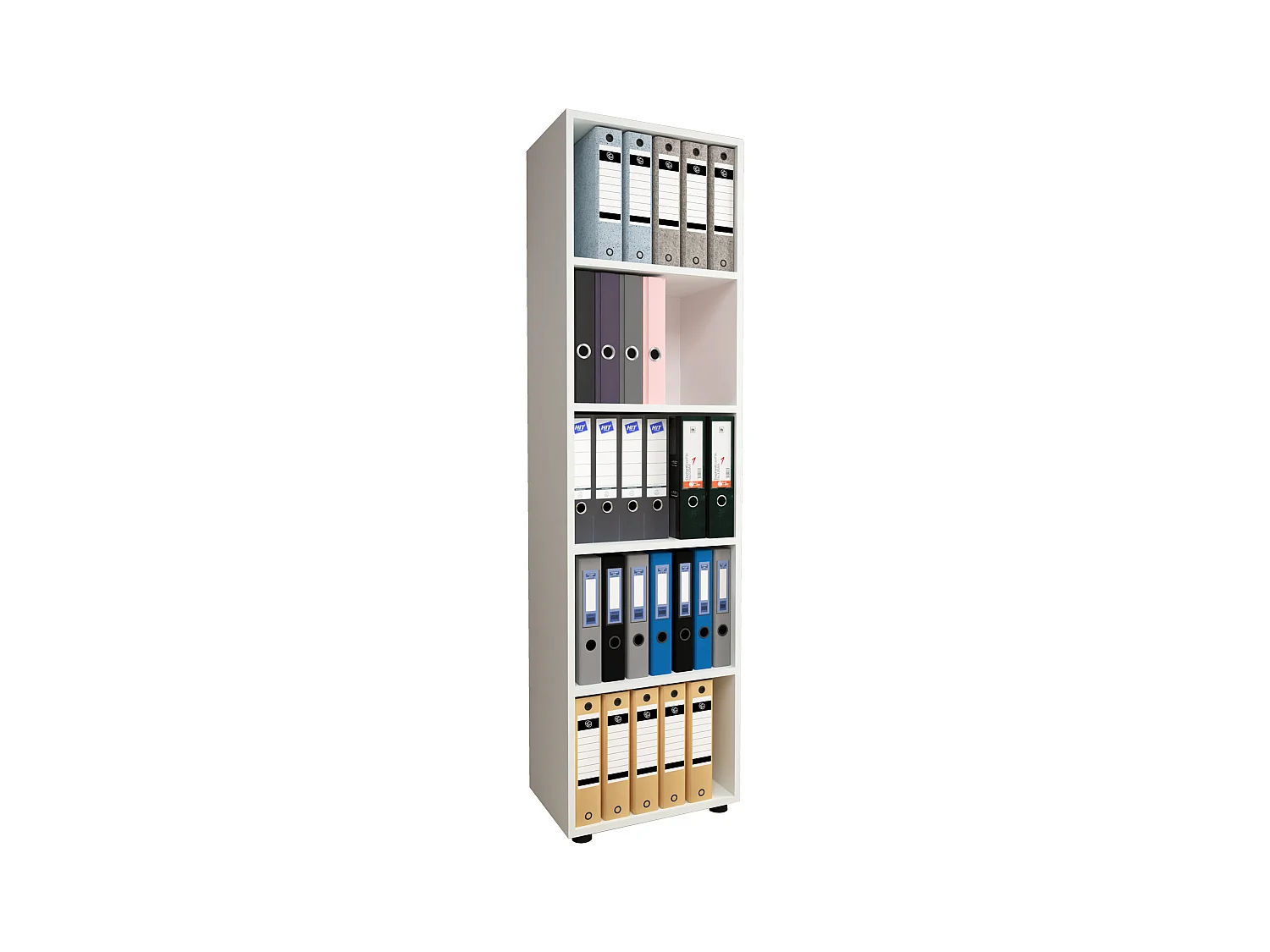 Office Shelf & Bookcase Ulas White H. 178 x W. 49 x D. 32 cm