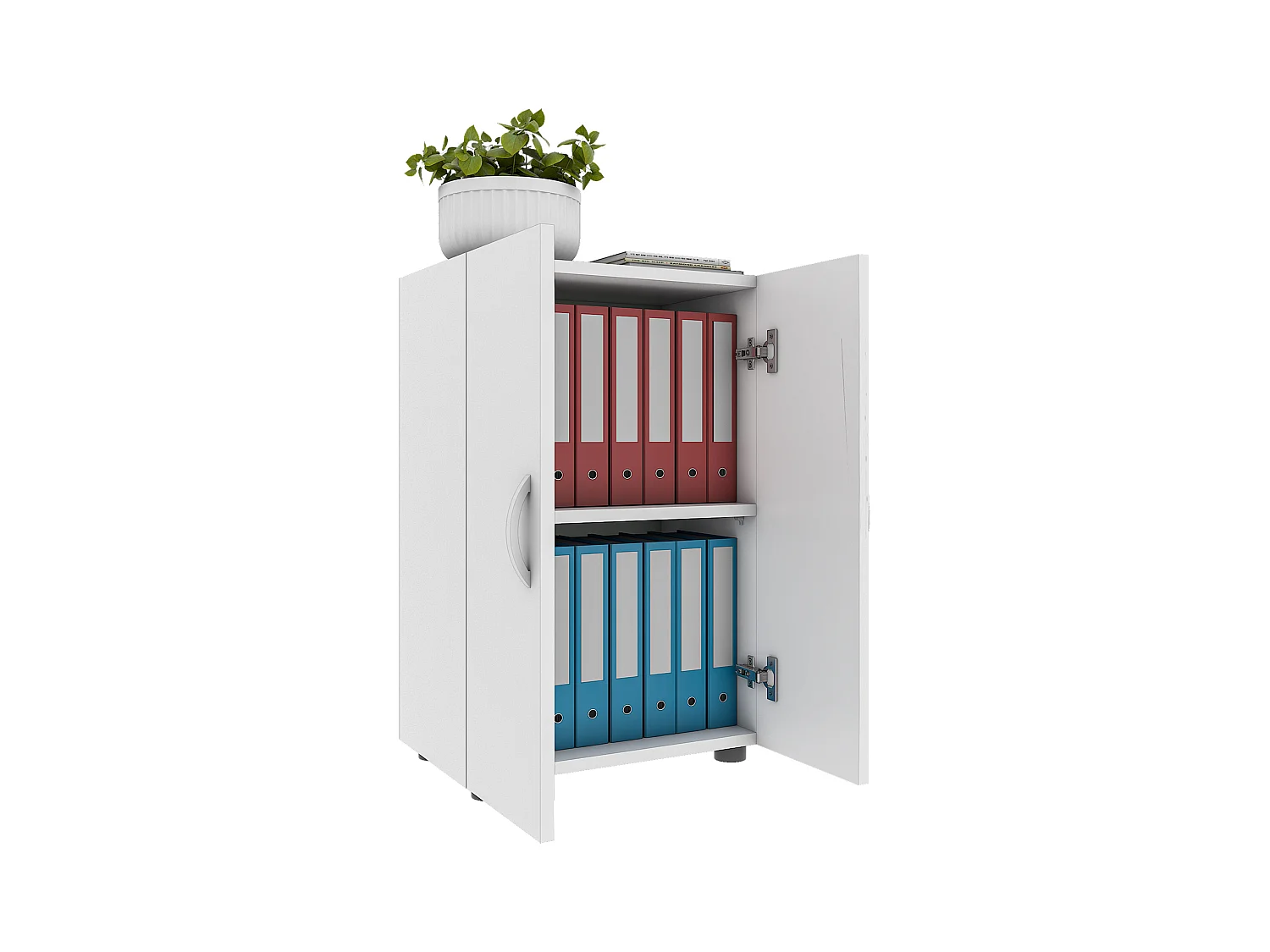 Office cabinet Ulas White H. 74 x W. 49 x D. 34 cm