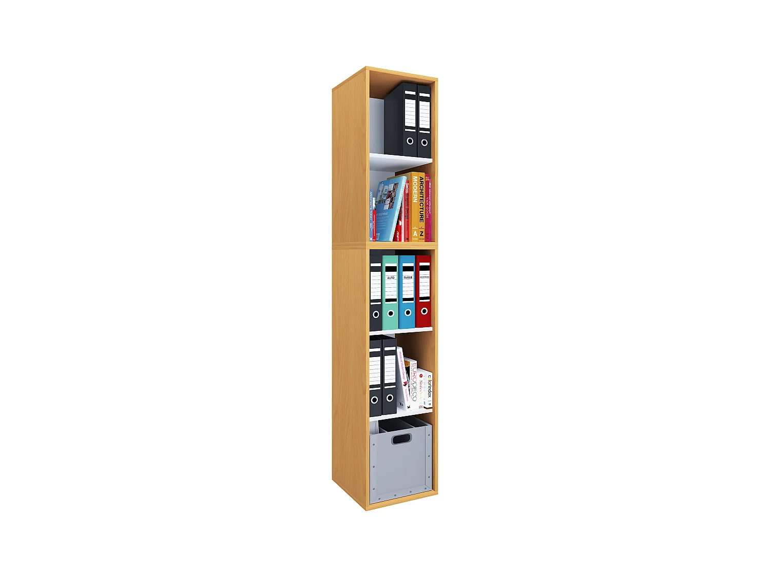 Holz Büro Regal Bücher Ordner Aktenregal Lona l 5f